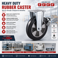 Heavy Duty Rubber Caster