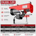 CD PA300-12M electric hoist
