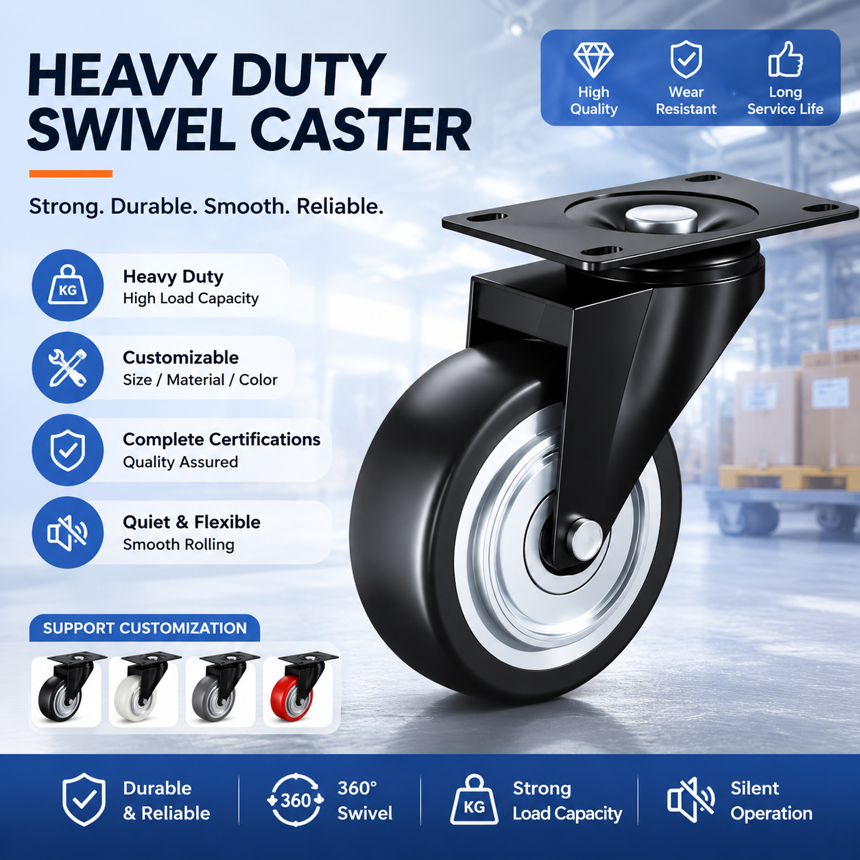 Heavy Duty Swivel Caster