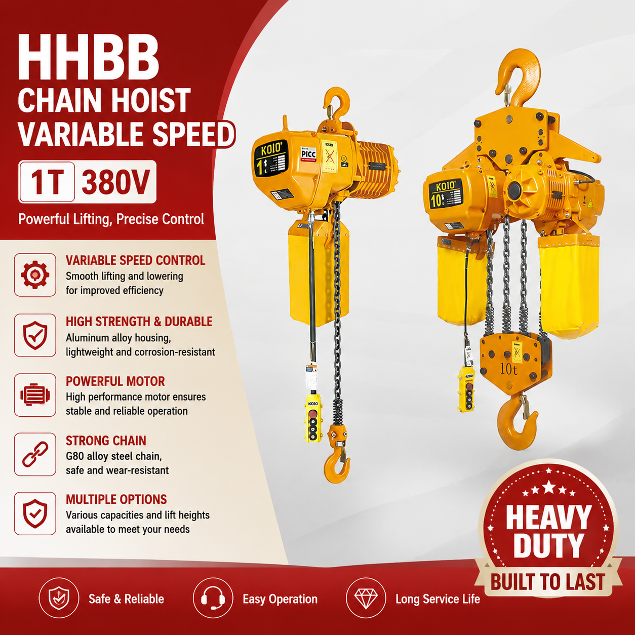 HHBB 1T-380V chain hoist