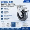 Medium Duty Swivel Caster