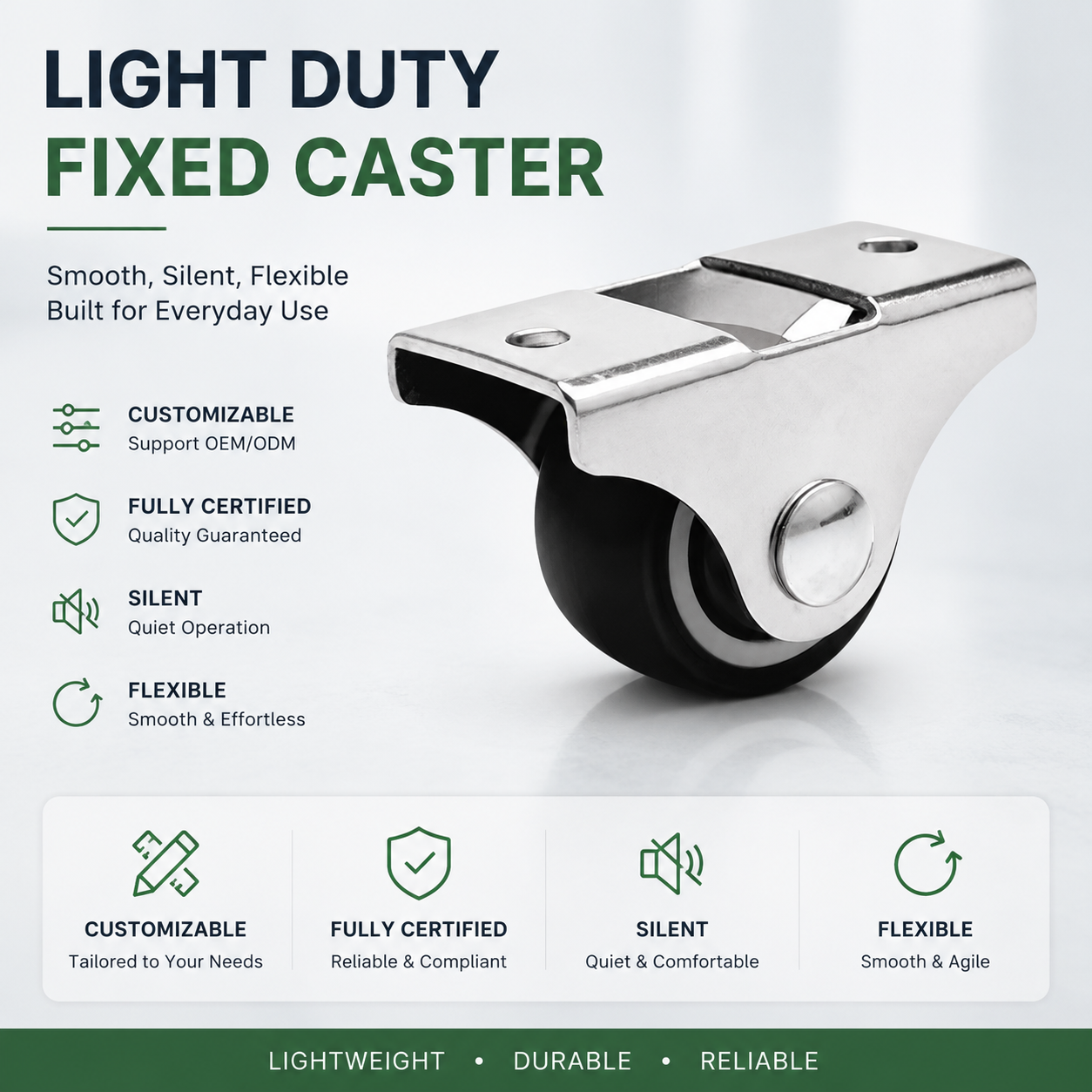 Light Duty Fixed Caster